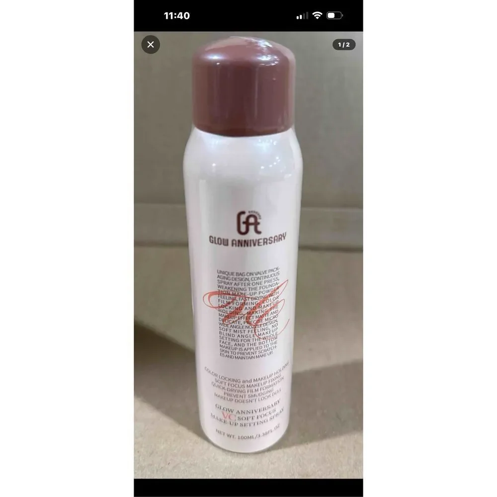 glow anniversary makeup setting spray new